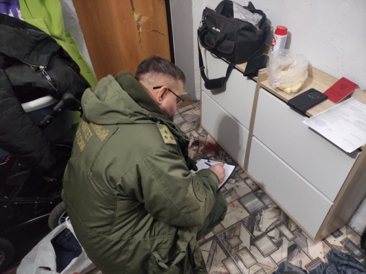 От тельца убитого в Екатеринбурге дедом месячного ребенка на двери остались вмятины
